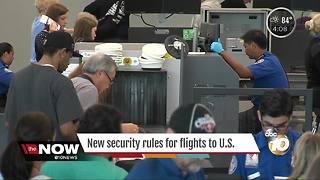 New security rules for flights to U.S.