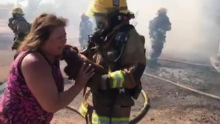 Firefighters rescue dog from north Phoenix house fire