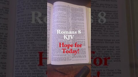 Hope for Today Romans 8 #shorts #wordofgod #bibleverse #bibleshorts