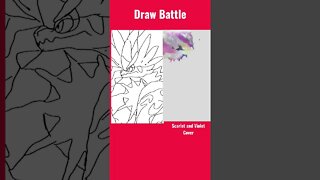 Creating the Pokemon Scarlet and Violet Cover #pokemon #pokemonscarletandviolet #drawing