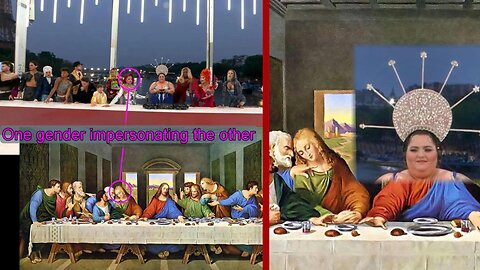 2024 Paris Olympics - Drag Queen Disciples in daVinci's The Last Supper? Can we be sure?