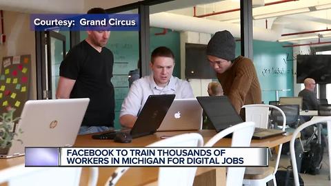 Facebook to train thousands of workers in Michigan for digital jobs