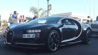 Bugatti Chiron clearcarbon with smoking driver CHASED by Gustav [4l 60p]