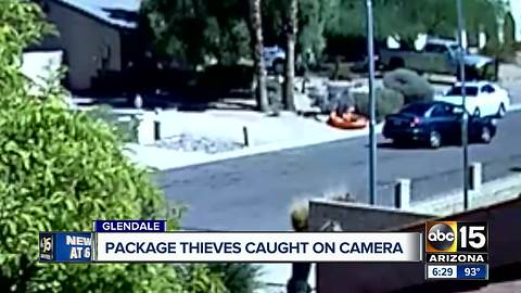 Glendale package thieves thought they were being sneaky...