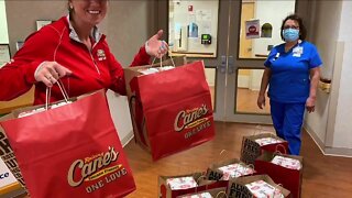 Raising Cane's delivering meals to health care workers