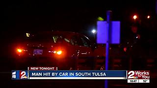 Teen in critical condition after car hits him in South Tulsa