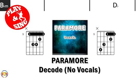 PARAMORE Decode FCN GUITAR CHORDS & LYRICS NO VOCALS