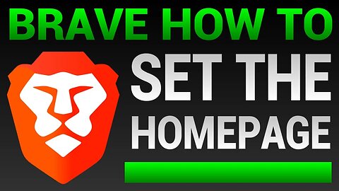 How To Set Homepage In Brave Browser