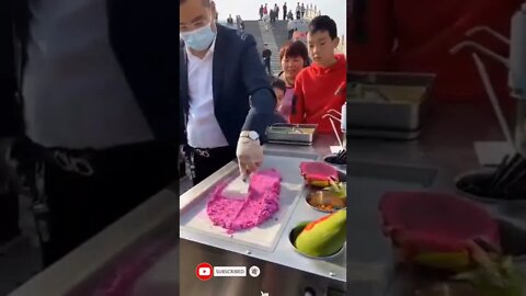 🐉 dragon fruit 🍦 ice cream street food #shorts #short #icecream #viral