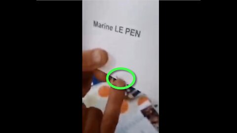 France: Emerging evidence of electoral fraud with voting slips for Marine Le Pen being unusable