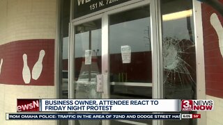 Business owner, attendee react to Friday night protest