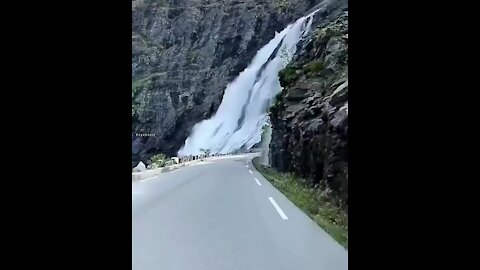 32 Waterfall in road amazing world whatsapp status video
