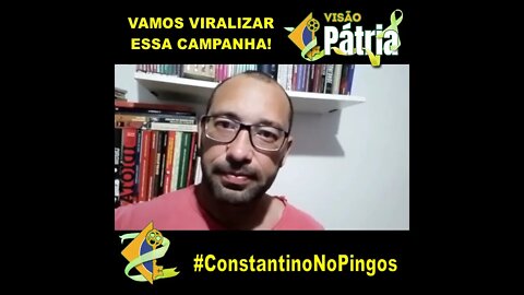 #ConstantinoNosPingos - Vamos viralizar essa idéia do Edson Andrade!