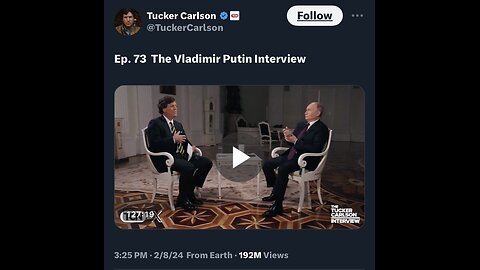 Captioned - Tucker interviews Putin