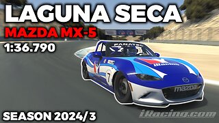 iRacing Guide MX-5 Laguna Seca - Hot Lap + Setup - 1:36,790