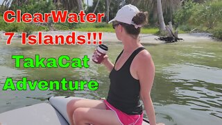 Exploring 4 Islands In Clearwater Harbor With Deck's Water Adventure on a TakaCat