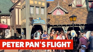 Disneyland Peter Pan's Flight - rail-suspended dark ride at Full Ride Experience 4K HDR #disneyland