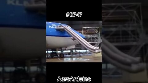 Watch Giant Ancient #B747 Escape Slide Shooting #Aviation #Fly #AeroArduino