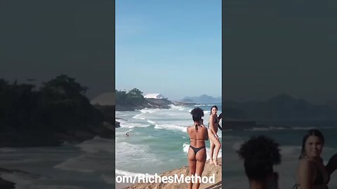 CRAZIEST Beach VIEWS🤤 See FULL VIDEO ON CHANNEL 😁 #TRAVEL #brasil #brazil