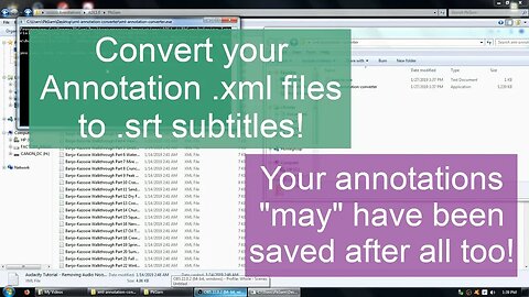 A NEW Annotation .xml To .srt Conversion Tool + Implementation Tips
