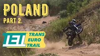 a Trans euro Trail story: Tet Poland! Hillclimbs at a dirtbike playground.