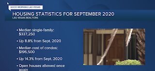 Las Vegas housing statistics for Sept. 2020