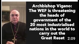 Archbishop Vigano: The WEF is threatening the heads of government