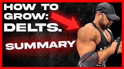 HOW TO GROW: Delts (Summary) — IFBB Pro Bodybuilder and Medical Doctor's System