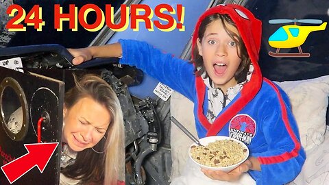 STUCK in a HELICOPTER for 24 hours *We can't leave!