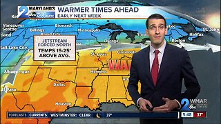 Weekend Storm Misses, Warmth Coming