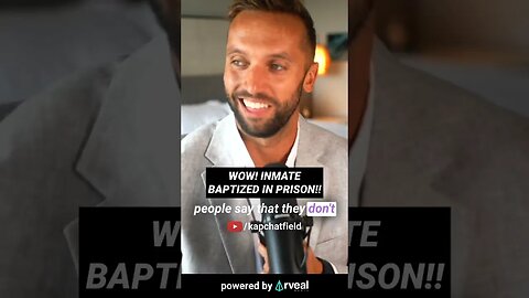 WOW! Inmate baptized IN PRISON!! #jesus #bible #holyspirit #christianity #god