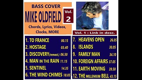 Bass cover MIKE OLDFIELD Vol. 2 _ Chords, Lyrics, Videos, MORE
