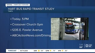 HART holding public meeting on adding bus rapid transit between USF and Downtown Tampa