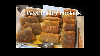 Beef pastry pockets - wanton wrappers