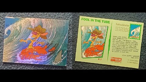 CURIOS for the CURIOUS [97] : Ren & Stimpy Comic Collectible Trading Card E-7, Nickelodeon 1995