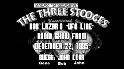 Bob Lazar "UFO Line" Radio Show PART2, December 22, 1995 AREA 51 Very Rare clip