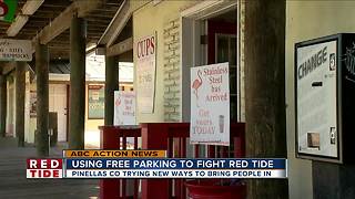 Free parking at a Pinellas County Beach