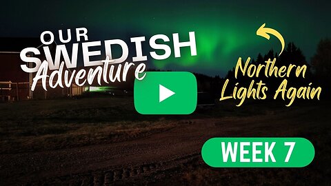 Our Swedish Adventure Week 7: Northern Lights, Snowy Surprises, and Mountain Magic! ❄️🏔️