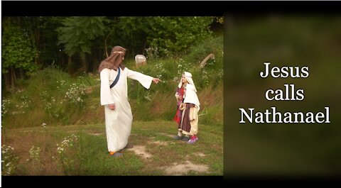 Jesus calls Nathaneal for kids, Jesus calls the disciples, Bible for kids, 4k