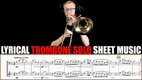 TROMBONE SOLO "Bist Du Bei Mir (If You Are With Me)" by G.H.Stolzel. Sheet Music Play Along!