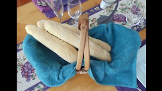 Easy No-Knead “Turbo” Baguettes… ready to bake in 2-1/2 hours