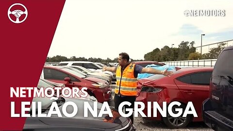 COMO É COMPRAR CARRO NOS EUA, INVADIMOS UM LEILÃO NA GRINGA!! NETMOTORS#carros #shortsvideo #leilao