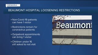Beaumont Hospital loosening restrictions