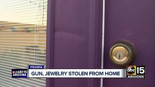 Burglar breaks into Peoria home, steals gun