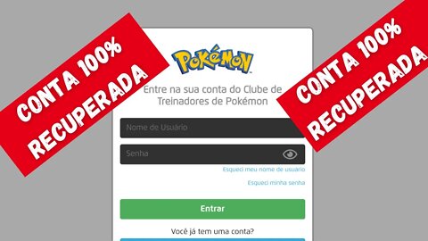 COMO RECUPERAR CONTA POKÉMON TRAINER CLUB