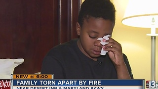 Family loses everything in apartment fire