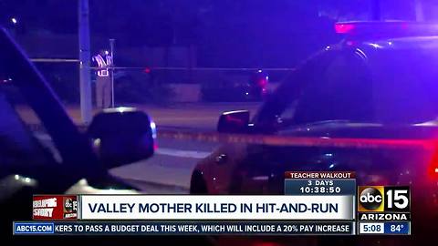 Valley mother killed in hit-and-run crash in Phoenix