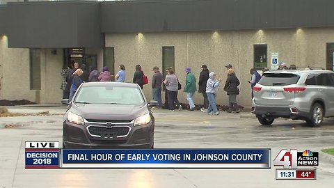 Johnson County voters cast ballots on last day of early voting