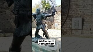 Robin Hood statue in Nottingham - YouTube Shorts