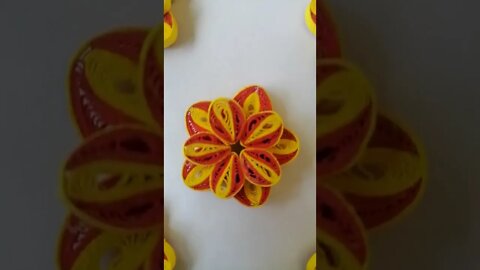 🌼 Beautiful 3D Paper Quilling Flower | ත්‍රිමාණ පේපර් කුවිලින් මලක් 🌼 @chcreation moratuwa